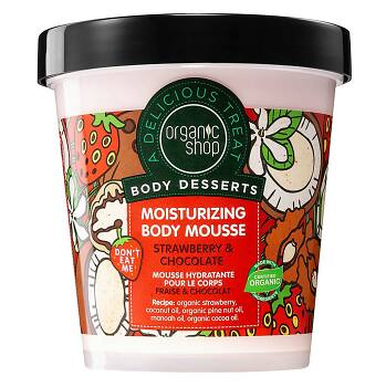 ORGANIC SHOP Body Desserts Hydratační tělová pěna Jahody a čokoláda 450 ml