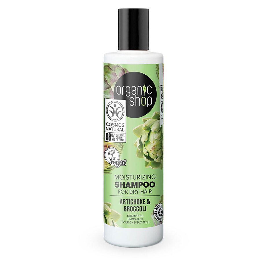 E-shop ORGANIC SHOP Hydratační šampon na suché vlasy Artyčok a brokolice 280 ml