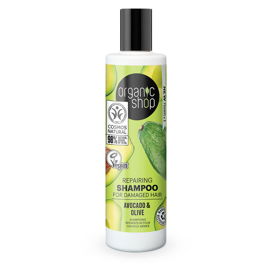 E-shop ORGANIC SHOP Šampon pro poškozené vlasy Avokádo a olivy 280 ml