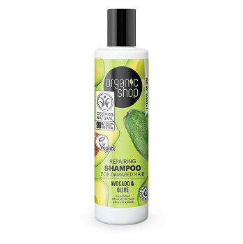 ORGANIC SHOP Šampon pro poškozené vlasy Avokádo a olivy 280 ml
