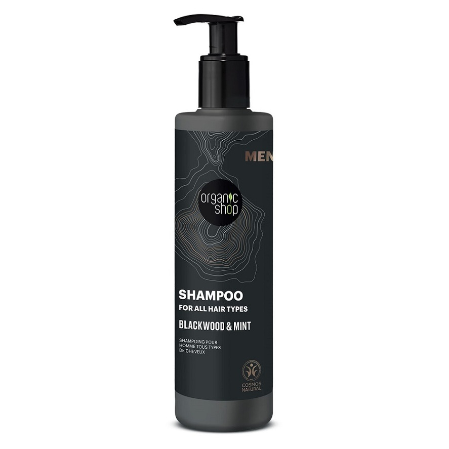 E-shop ORGANIC SHOP Šampon pro všechny typy vlasů Blackwood a máta 280 ml