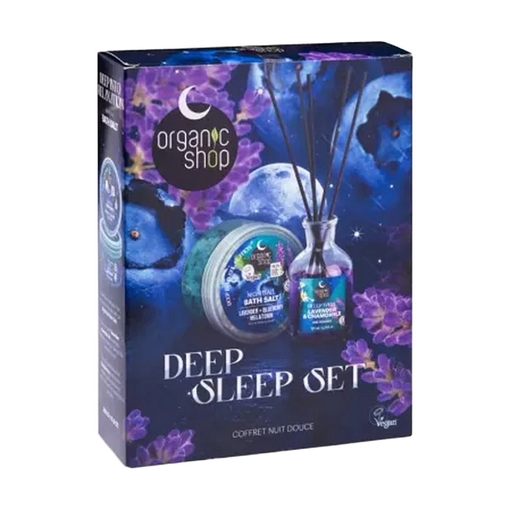 Organic Shop Sleeping Sada pro hluboký spánek Night Symphony 300 g + 125 ml koupíte na Lekarna.cz