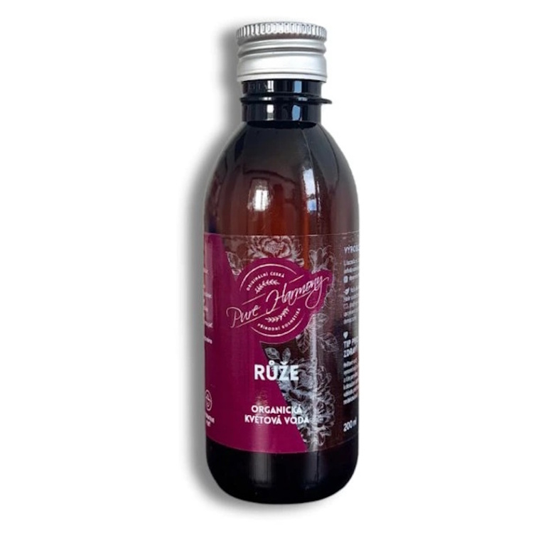 PURE HARMONY Organická květová voda růže náhradní náplň 200 ml