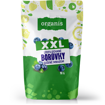 ORGANIS Borůvky sušené mrazem XXL 90 g (Různorodé ovoce)