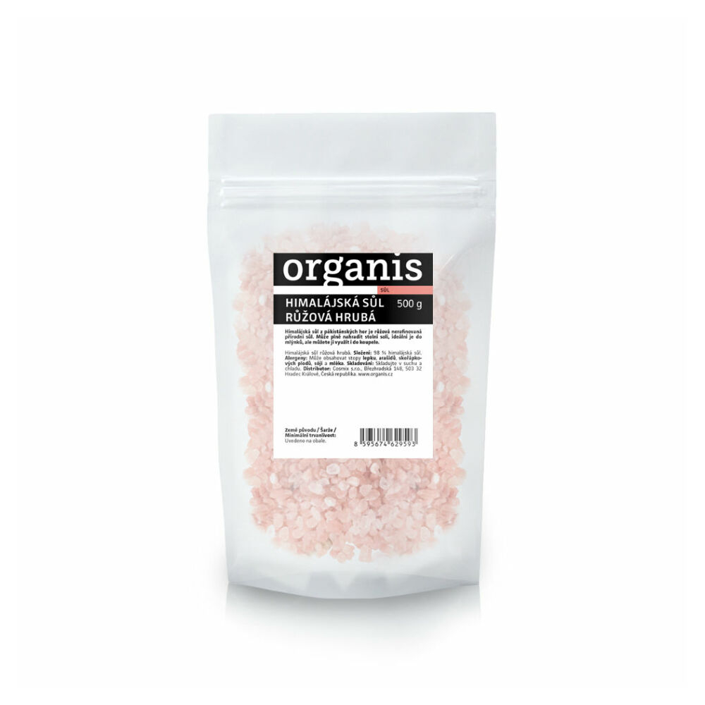 E-shop ORGANIS Himalájská sůl růžová hrubá 500 g