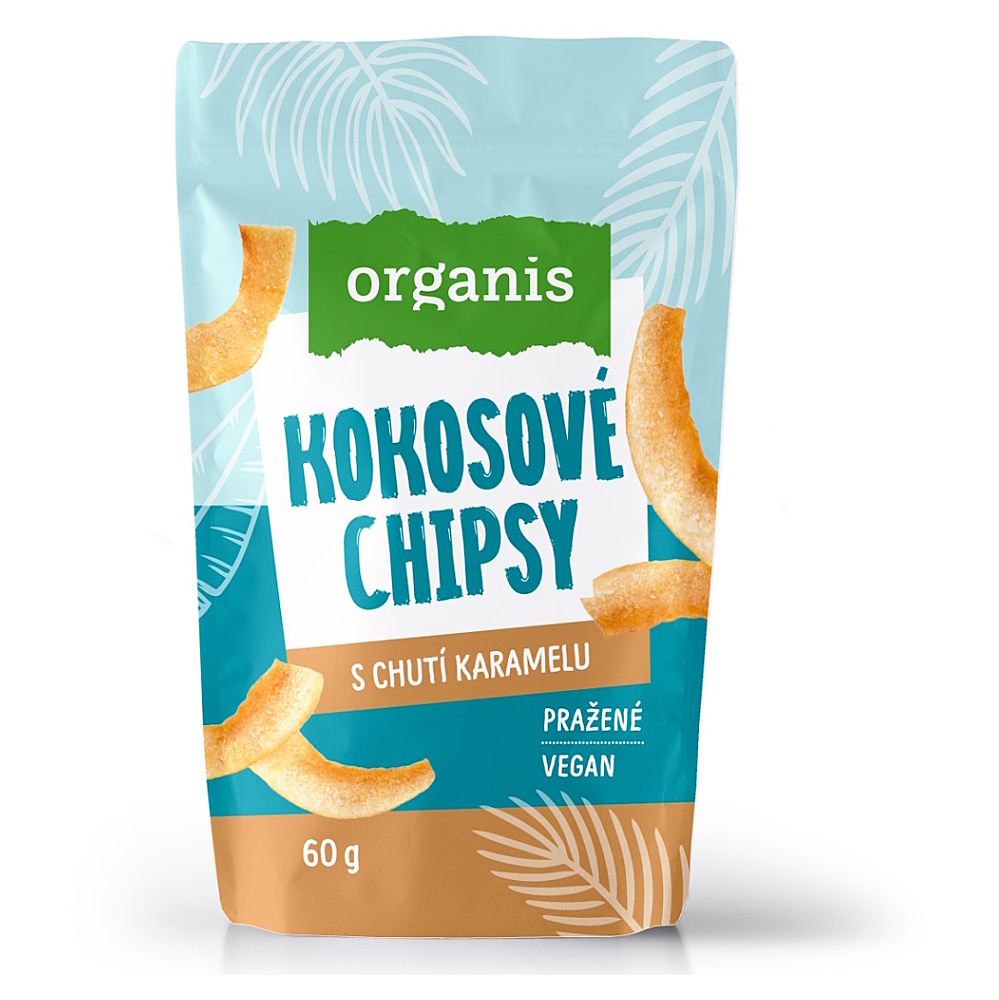 Organis Kokosové chipsy s karamelem 60 g