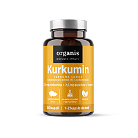 ORGANIS Kurkumin + piperin 60 kapslí