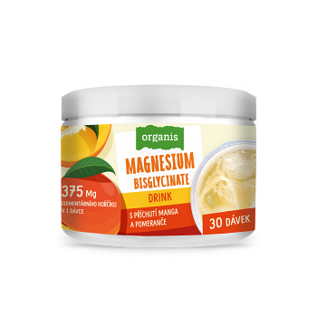 ORGANIS Magnesium drink s příchutí manga a pomeranče 102 g (Džusy, sirupy, vody) - Instantní