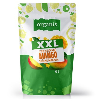 ORGANIS Mango sušené mrazem XXL 90 g (Sušené jahody)