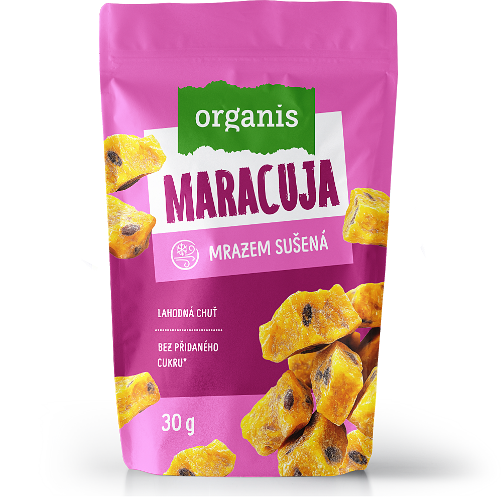 ORGANIS Mrazem sušená maracuja kostky 30 g