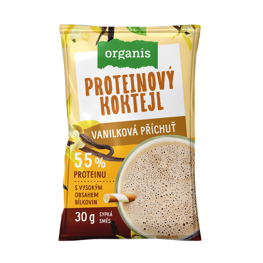 ORGANIS Proteinový koktejl vanilková příchuť 30 g