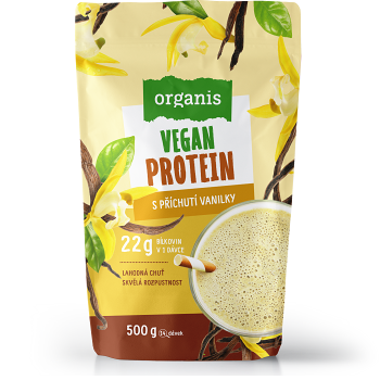 ORGANIS Veganský protein vanilka 500 g (Proteinové nápoje)