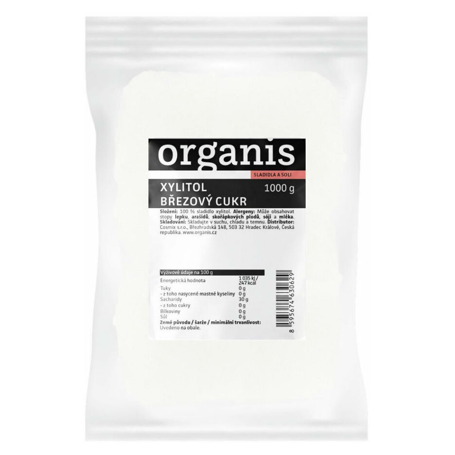 ORGANIS Xylitol cukr z břízy 1000 g