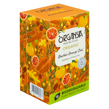 ORGANSIA Rooibos orange chai ovocno-bylinný čaj BIO 18 sáčků (Bio čaj)