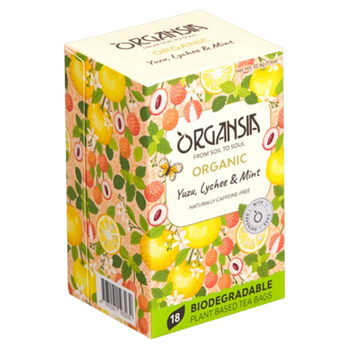 ORGANSIA Yuzu ychee & mint ovocno-bylinný čaj BIO 18 sáčků (Bylinné čaje) - Přírodní, BIO