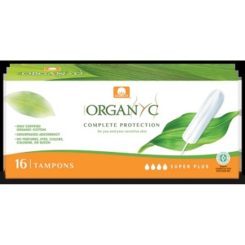 ORGANYC Tampony Super Plus 16 kusů (Přírodní menstruační tampóny) - Přírodní, Super