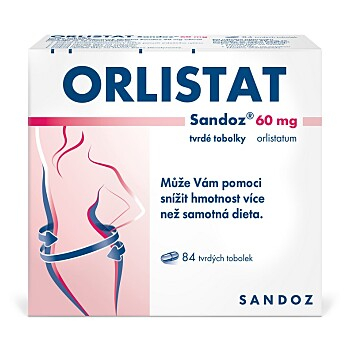 ORLISTAT SANDOZ 60 mg 84 tobolek (Na obezitu, hubnutí) - Jednodruhové