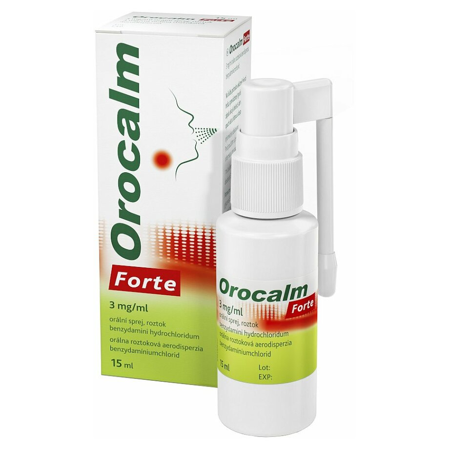 OROCALM Forte 3mg/ml orálni sprej 15 ml