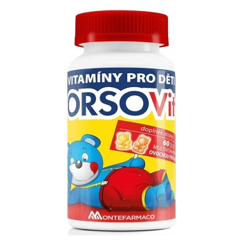 ORSOVit multivitamíny s ovocnou příchutí 60 kusů (Vitamíny a multivitamíny pro děti) - Vícesložkové