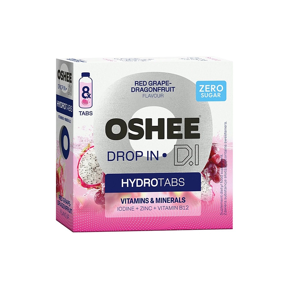 OSHEE Drop in hydro tabs zero vitamíny minerály 8 tablet