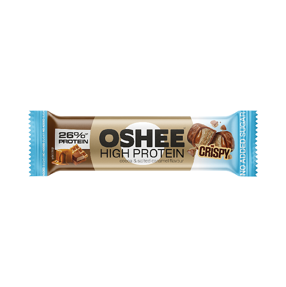 OSHEE Křupavá proteinová oplatka slaný karamel 39 g