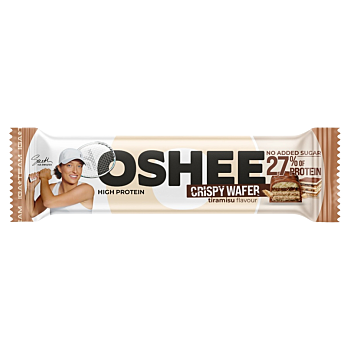 OSHEE Křupavá proteinová oplatka tiramisu 37 g (Proteinové tyčinky) - Proteinové, Před výkonem, Mimo výkon