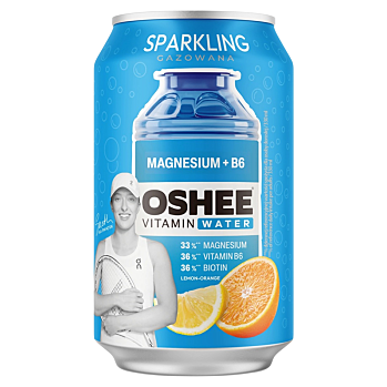 OSHEE Perlivá vitamínová voda magnesium a B6 330 ml (Minerálky a vitamínové vody)