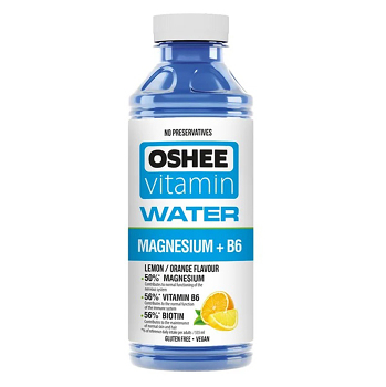 OSHEE Vitamínová voda Magnesium + B6 555 ml (Minerálky a vitamínové vody)