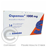 OSPAMOX 1000 MG  14X1000MG Potahované tablety