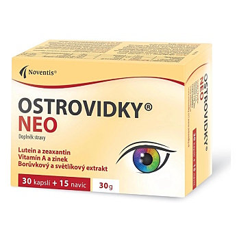 NOVENTIS Ostrovidky Neo 45 kapslí (Zrak, oči) - Přírodní