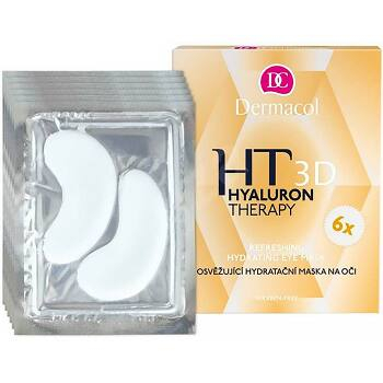 DERMACOL 3D Hyaluron Therapy Osvěžující hydratační maska na oči 6 x 6 g