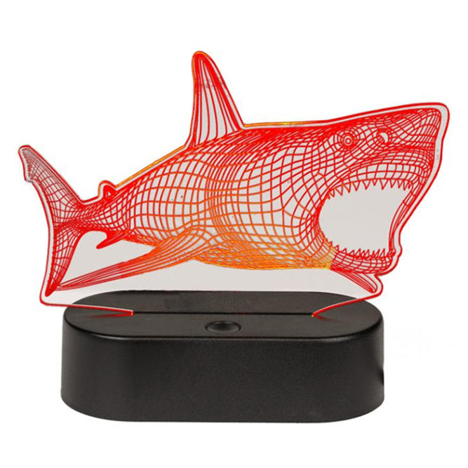 Levně OOTB Lampička 3D žralok