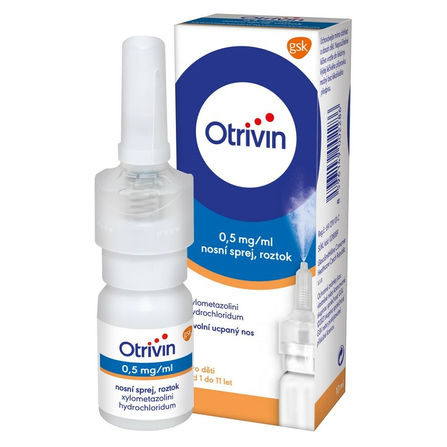 OTRIVIN 0,5 mg/ml nosní sprej s dávkovačem 1 x 10 ml