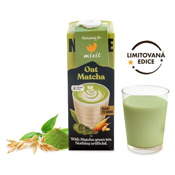 MIXIT Ovesný nápoj matcha 1000 ml (Ovesné nápoje) - Přírodní