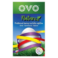 OVO Nature Přírodní barvy na vajíčka žlutá, karmínová, fialová 3 ks