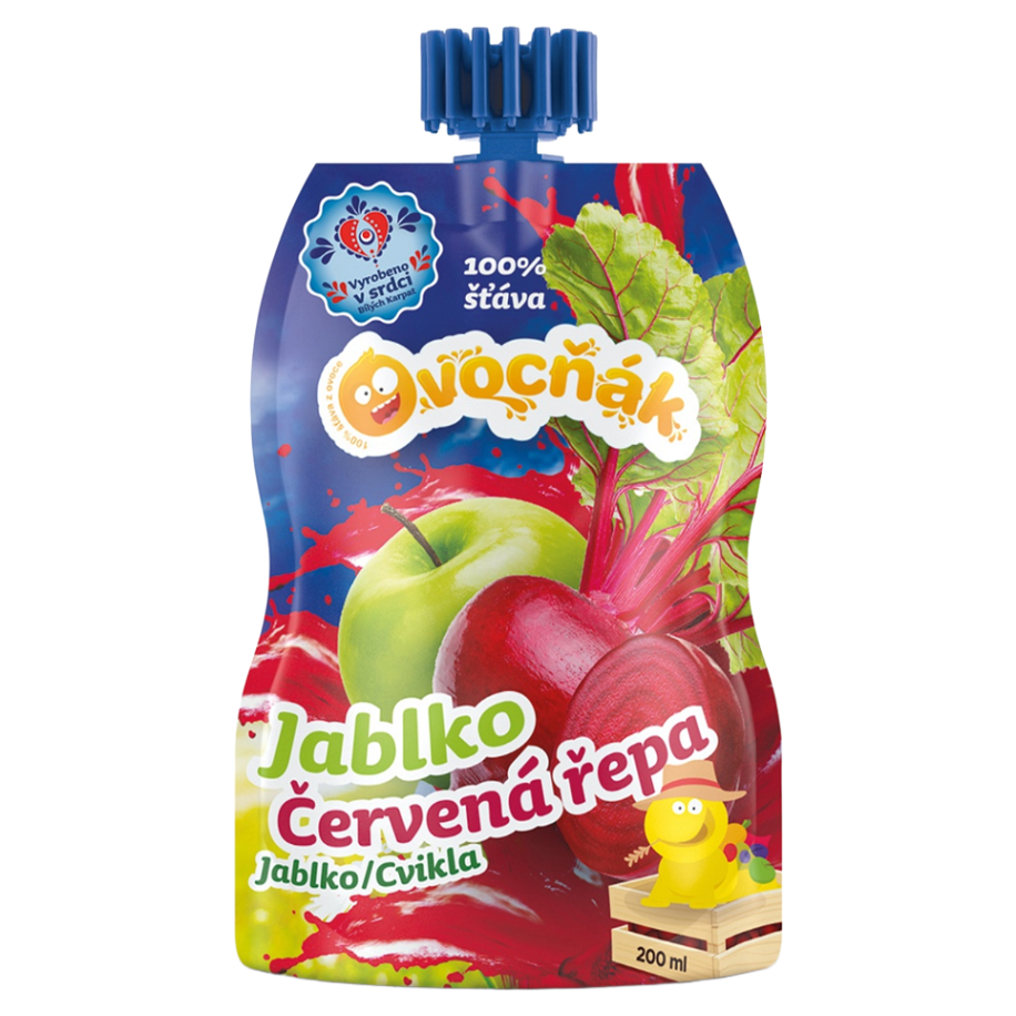 OVOCŇÁK Mošt jablko a červená řepa 200 ml