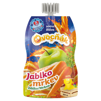 OVOCŇÁK Mošt jablko a mrkev 200 ml (Džusy, mošty, smoothies) - Přírodní