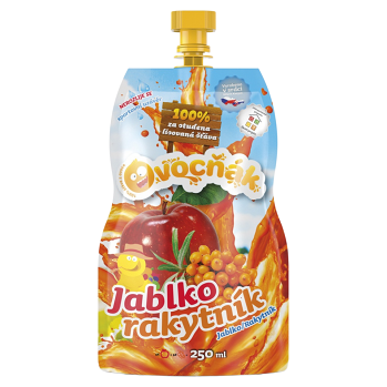 OVOCŇÁK Mošt jablko a rakytník 250 ml (Džusy, mošty, smoothies) - Přírodní