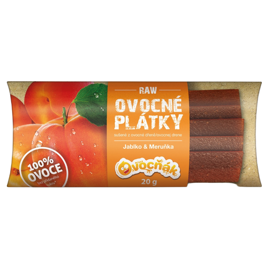 OVOCŇÁK Ovocné plátky jablko a meruňka 20 g
