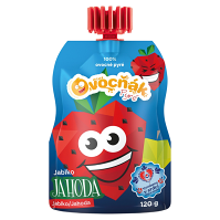 OVOCŇÁK Pyré jablko a jahoda 120 g