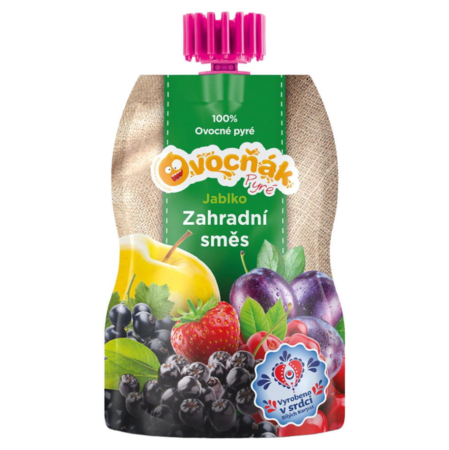 OVOCŇÁK Pyré jablko a zahradní směs 200 g