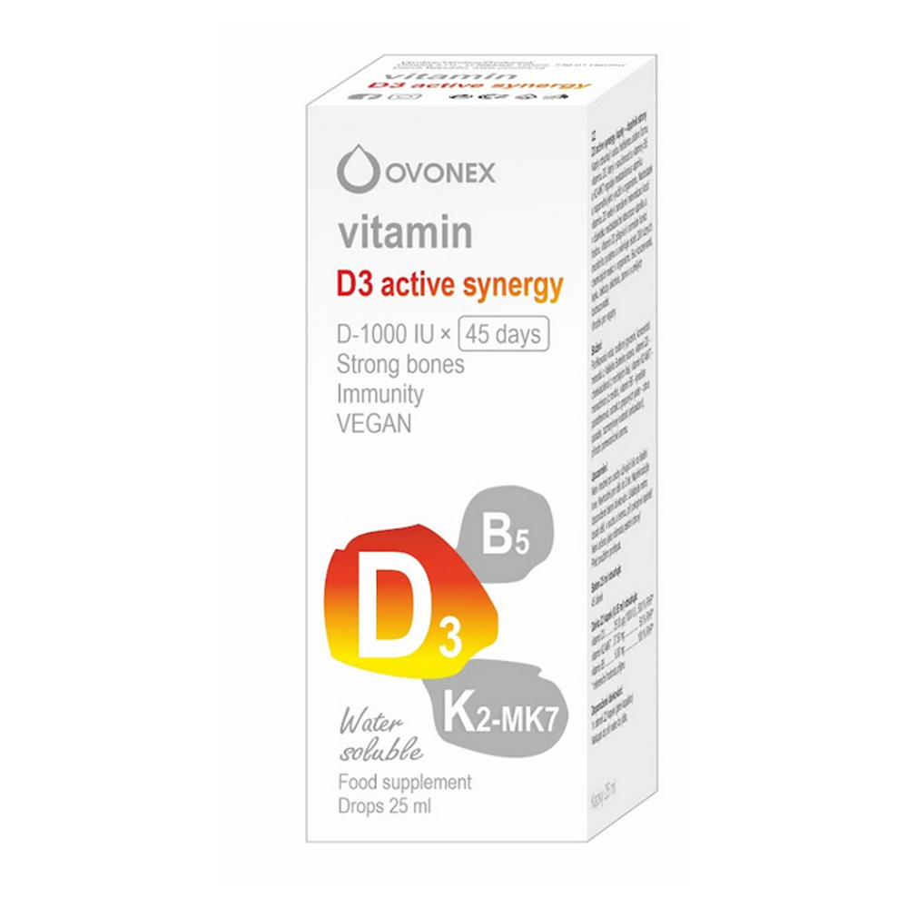 Levně OVONEX Vitamín D3 active synergy kapky 25 ml