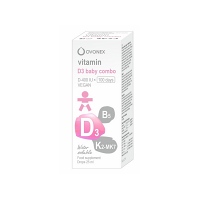 OVONEX Vitamín D3 baby combo kapky 25 ml