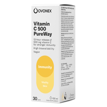 OVONEX Vitamín C 500 mg PureWay 100 ml (Vitamíny na imunitu) - Vícesložkové, Postupné uvolňování