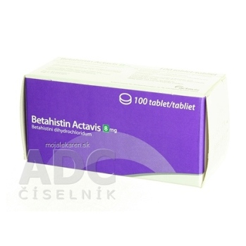 BETAHISTIN ACTAVIS 8 MG  100X8MG Tablety