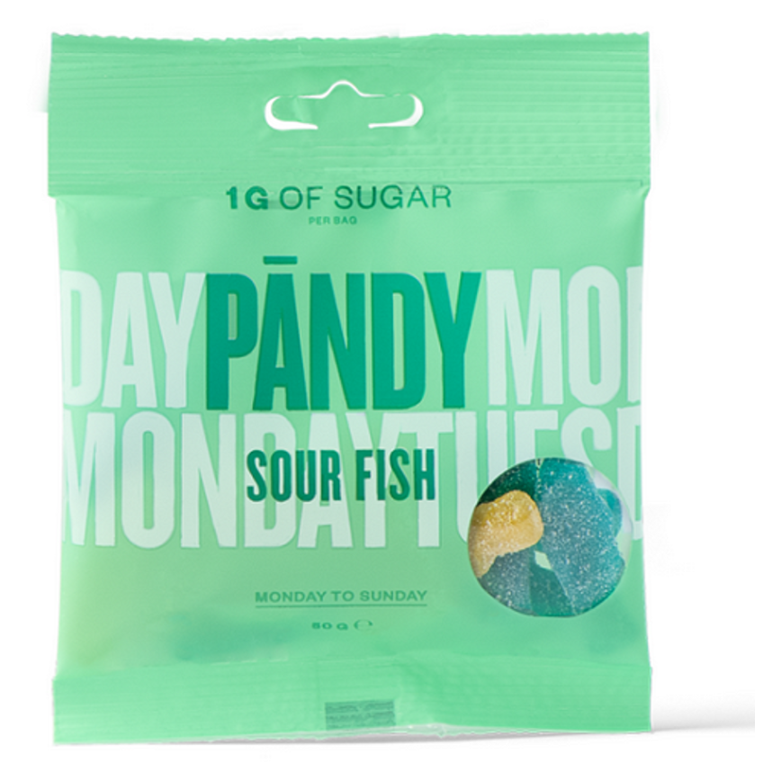 E-shop PÄNDY Candy sour fish gumové bonbony 50 g