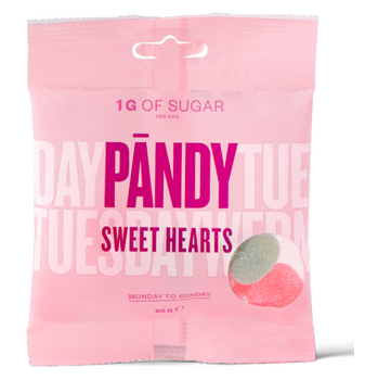PÄNDY Candy sweet hearts gumové bonbony 50 g