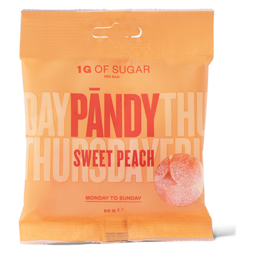 E-shop PÄNDY Candy sweet peach gumové bonbony 50 g