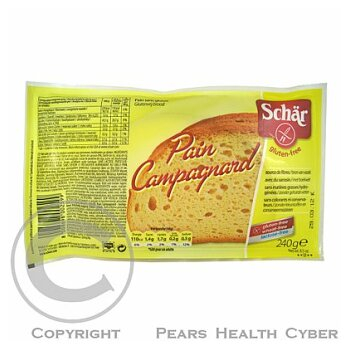 Pain Campagnard 240g selský krájený bezlepkový chléb  (Bezlepkové směsi na chléb)