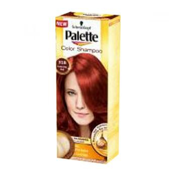 PALETTE Color shampoo 318 intenzivně červený
